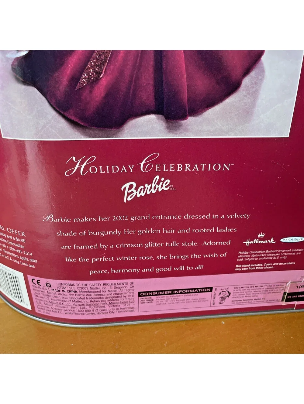 2002 Special Edition Holiday Celebration Barbie Doll Mattel NIB #56209